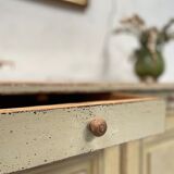 Parisian buffet in patinated wood, circa 1930.