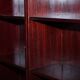 Three vintage style Military Campaign bookshelves, mahogany finish.