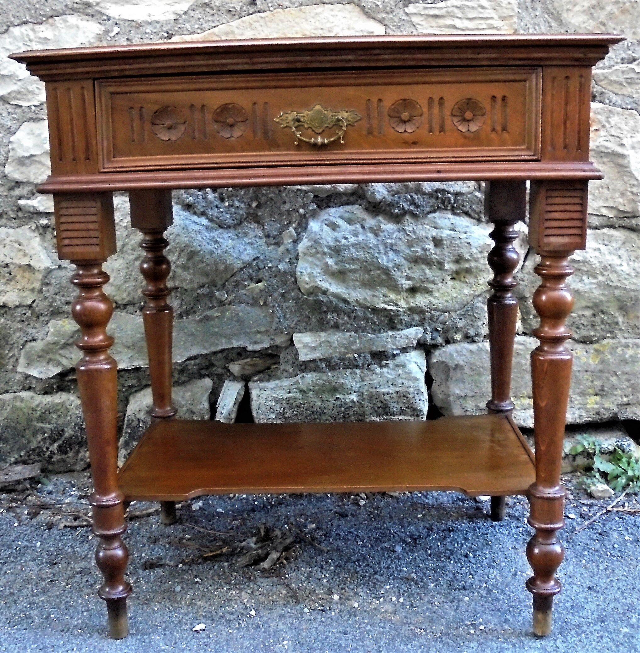 Old side table wood