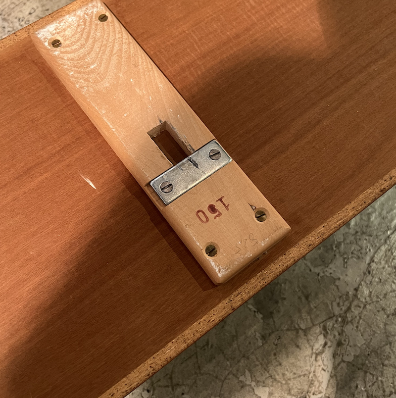 Rosewood wall shelf by Walter Wirz for Wilhelm Renz, 60s.