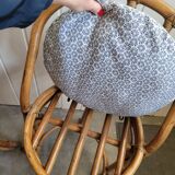 Paire de tabouret de bar en bambou 70's