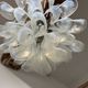 Pair of Murano chandeliers in petal by Paolo Venini