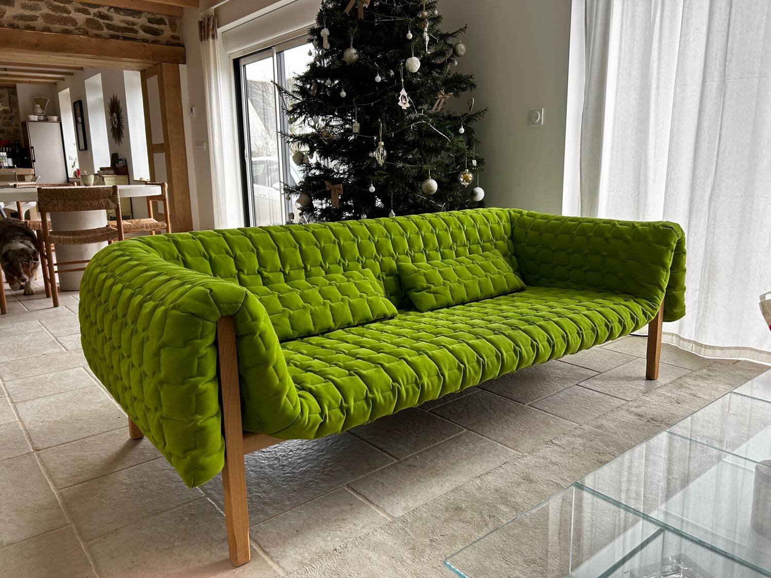 Ruché Sofa Ligne Roset lime green