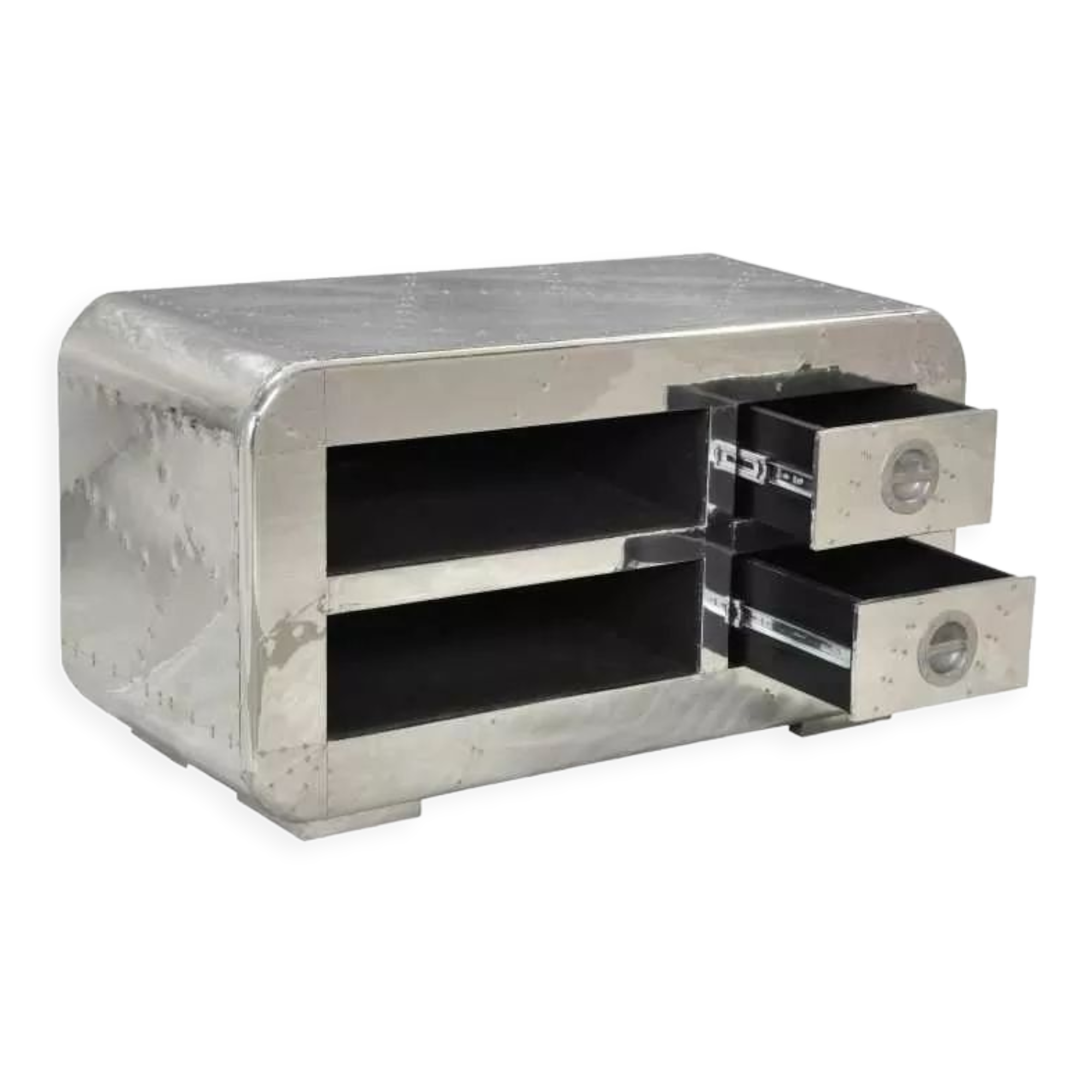 Aviator tv cabinet vintage storage display cases