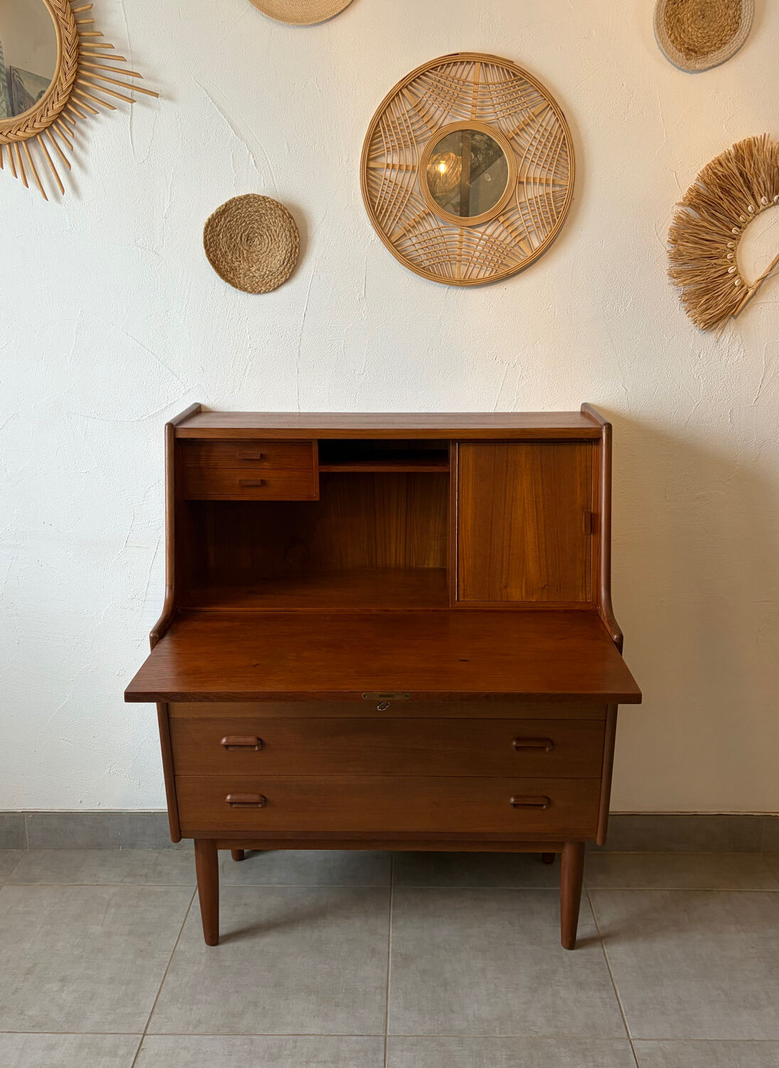 Secrétaire danois Falster vintage