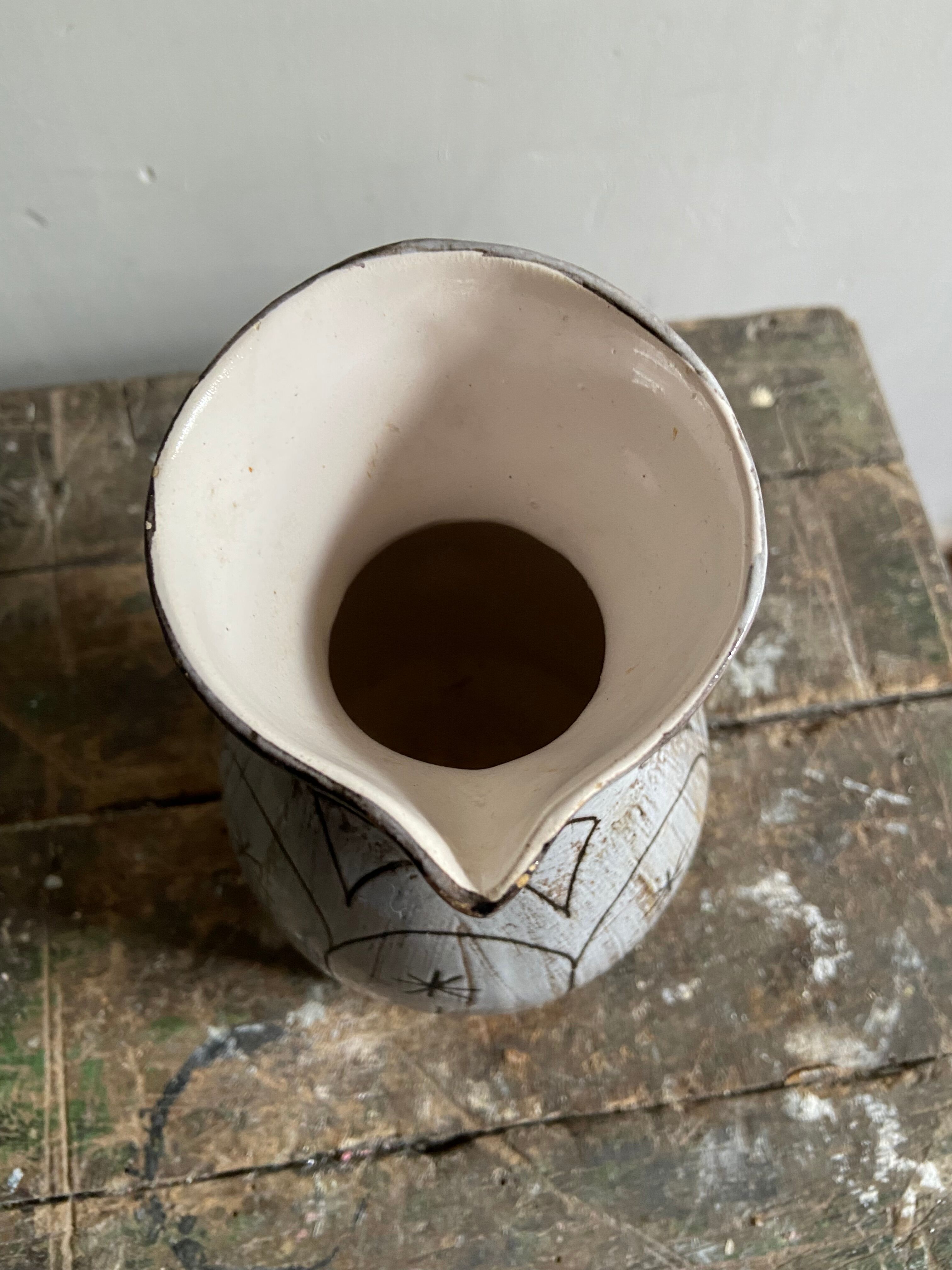 Vintage ceramic pitcher