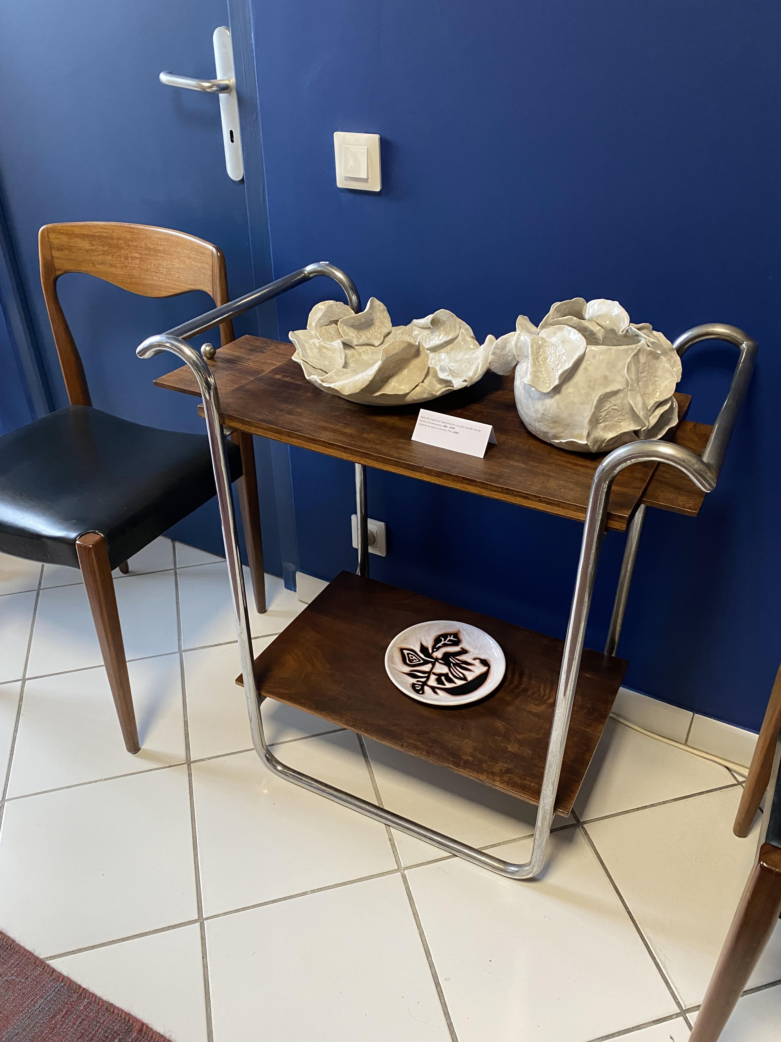 Wooden and chrome service 1930