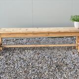 Sanded wood farm bench