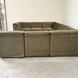Large U shape modular sofa, 1970s