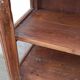 Old wooden display cabinet with three glazed sides