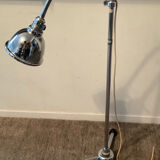 Lampadaire médical ou d’atelier des années 50-60 en métal chromé 