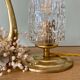 Vintage tulip table lamp in glass