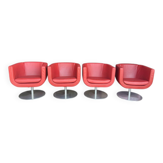 Chaises Tulipe de B&B Italia, années 1990, ensemble de 4