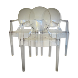 3 fauteuils Louis Ghost de Philippe Starck