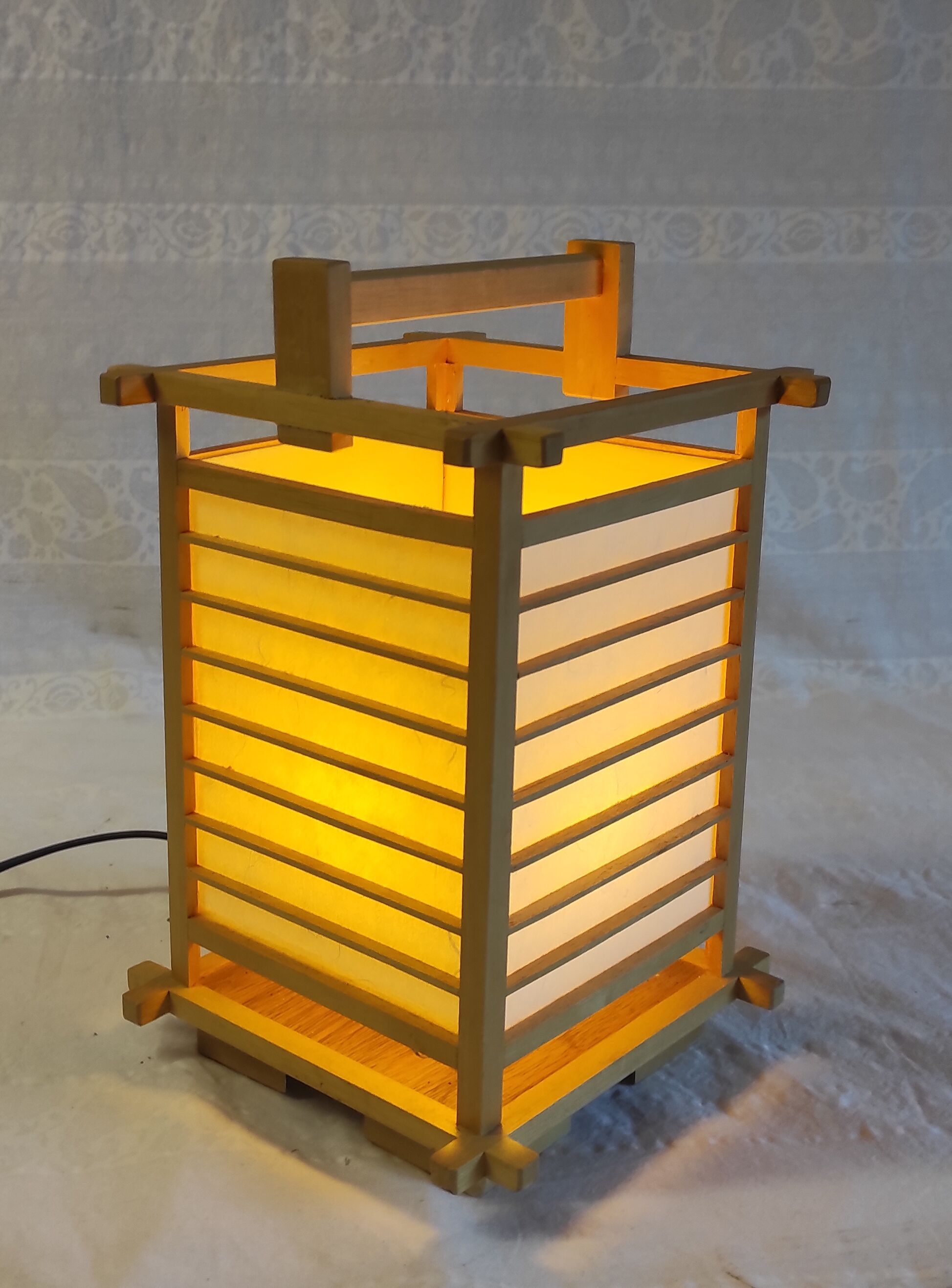 Japanese style bedside lamp – 70s/80s