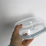 Joli beurrier ancien ou boite en verre, Pyrex, vintage
