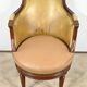 Beech Swivel Office Armchair, Louis XVI style – Late 19th century