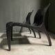 A pair Minimalist bent plywood lounge chairs