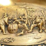 Large Vintage Solid Brass Ashtray