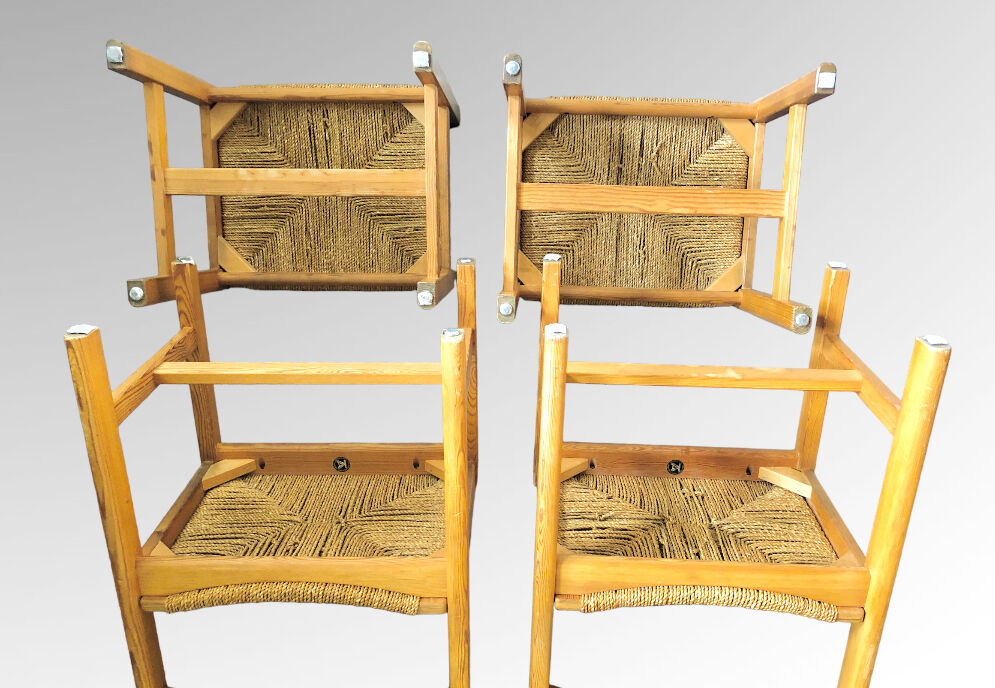 Set of 4 Asserbo chairs by Borge Mogensen for AB Karl Andersson & Soner 1960s