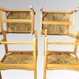 Set of 4 Asserbo chairs by Borge Mogensen for AB Karl Andersson & Soner 1960s