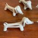 6 Dachshund knife holders