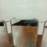 Miroir triptyque vert vintage