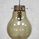 Vintage smoked glass pendant lamp hanging