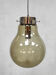 Vintage smoked glass pendant lamp hanging