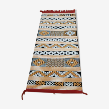 Tapis kilim marocaine berbère 160 x 60 cm