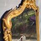 Miroir de cheminée doré XIXe style Louis XV