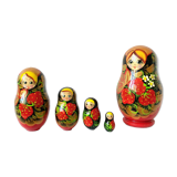 Russian nesting dolls matryoshka