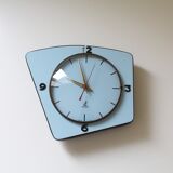 Clock jaz sky blue formica