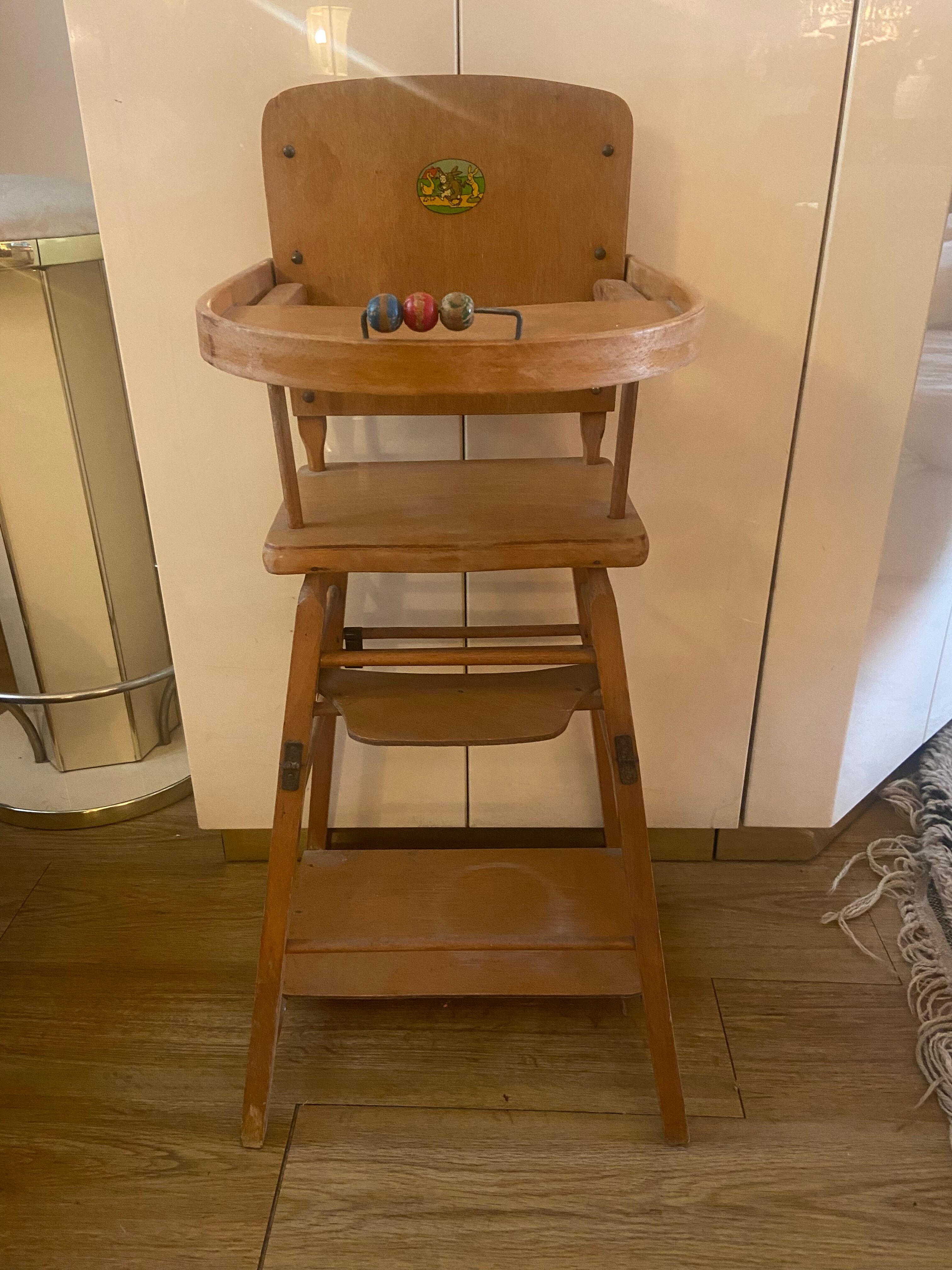 Vintage doll high chair