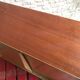Vintage storage cabinet sliding doors feet compass