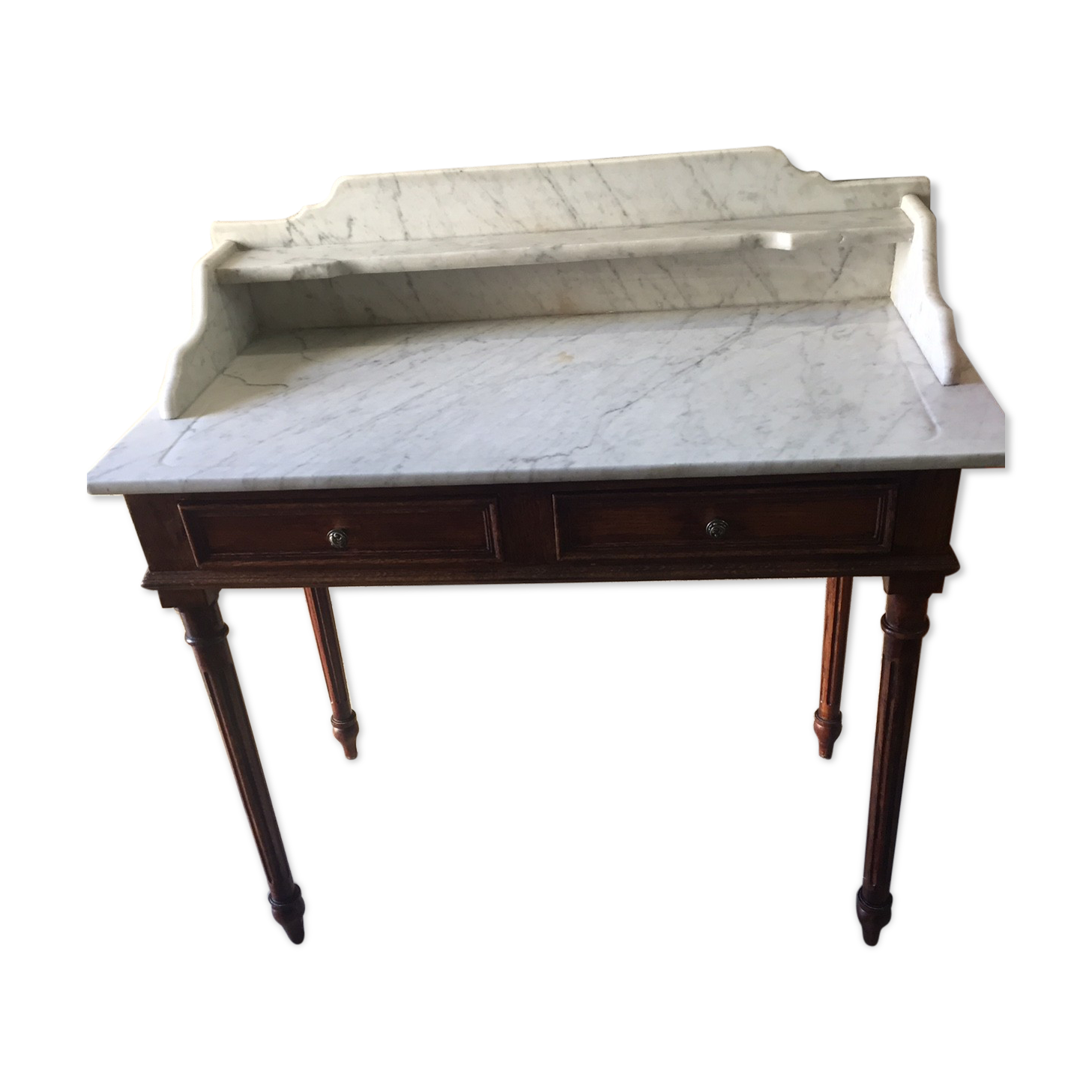 White marble toilet furniture