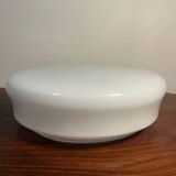 Round table lamp in opaline glass