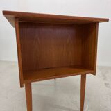 Small Danish Teak Asymmetrical Desk, 1960s.