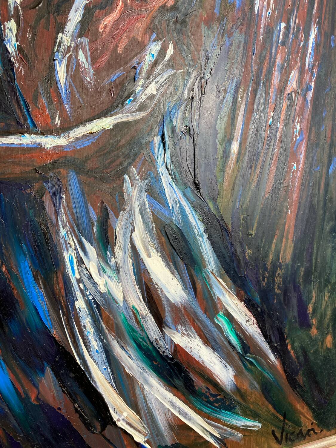 Oil on canvas, The Leap in Faith, Andrew Vicari