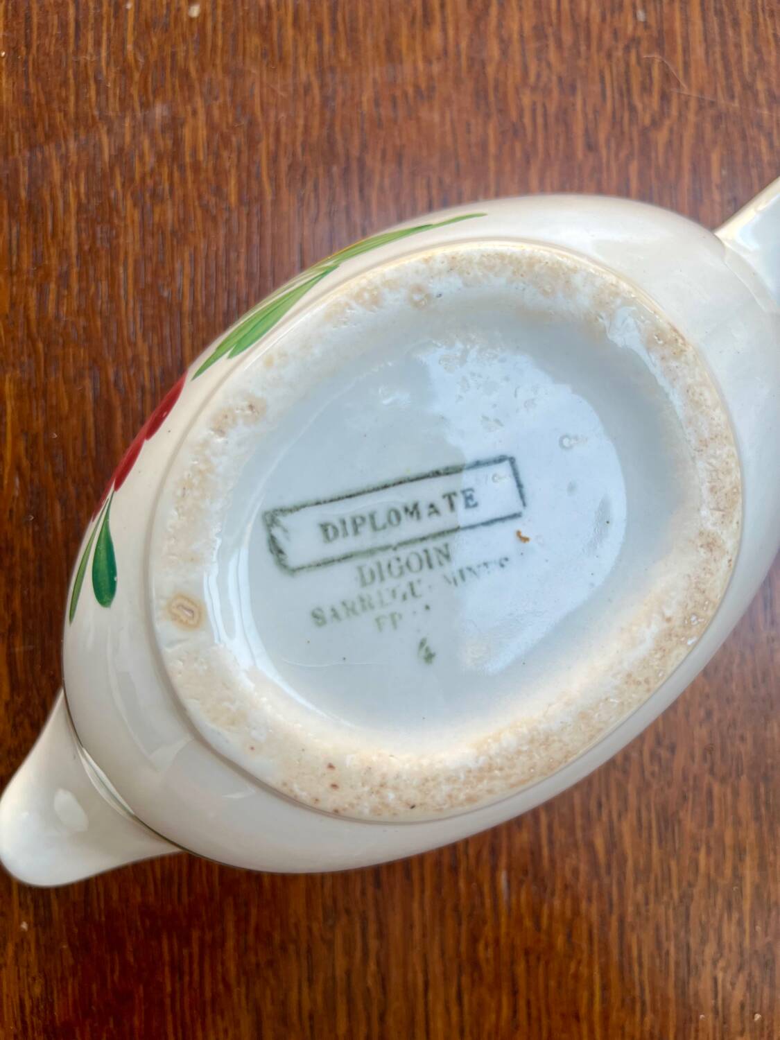 Digoin Sarreguemines Sauceboat