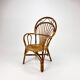 Mid century rattan side chair, 1960s