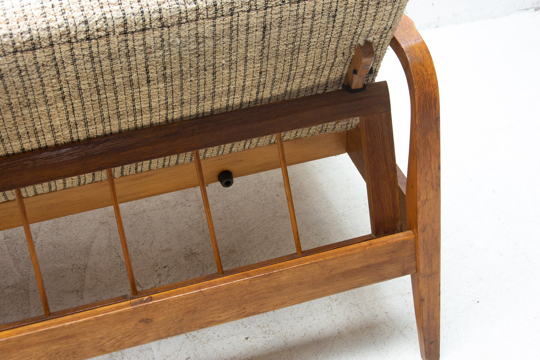 Canapé pliant du milieu du siècle dans le style scandinave, années 1960, Tchécoslovaquie