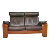 Canapé Scandinave en Cuir Stressless Pegasus Couch Deux Places avec Fonction Inclinable