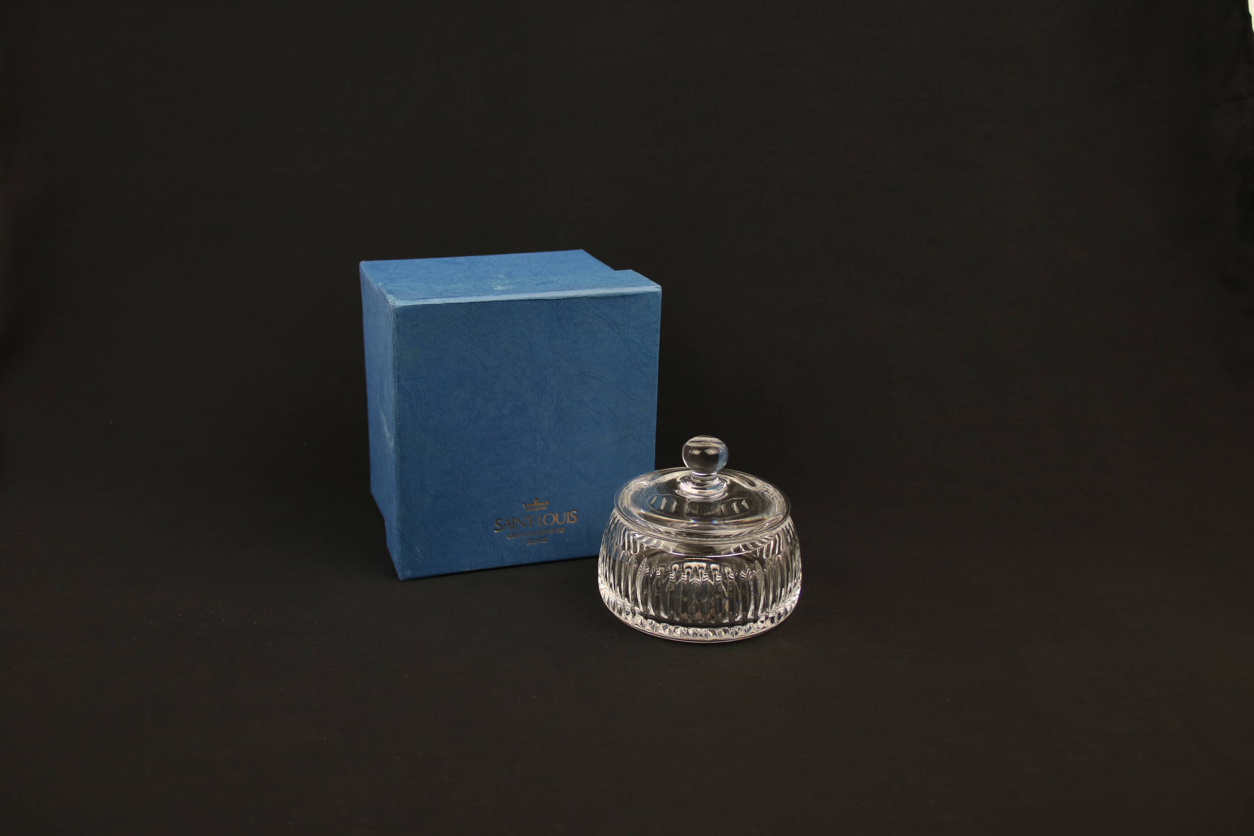 St. Louis crystal powder in its original box
