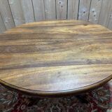 Table à manger ovale à pied centrale époque Napoléon III