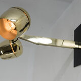 2-flamming wall lamp by napako, 1970s, restored