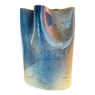 Vase en céramique mouchetée