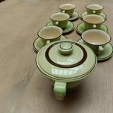 Service à café et sucrier vert tilleul