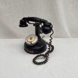 Old phone BCI model 1924 in metal and bakelite