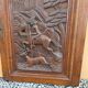 Carved oak solid wood door